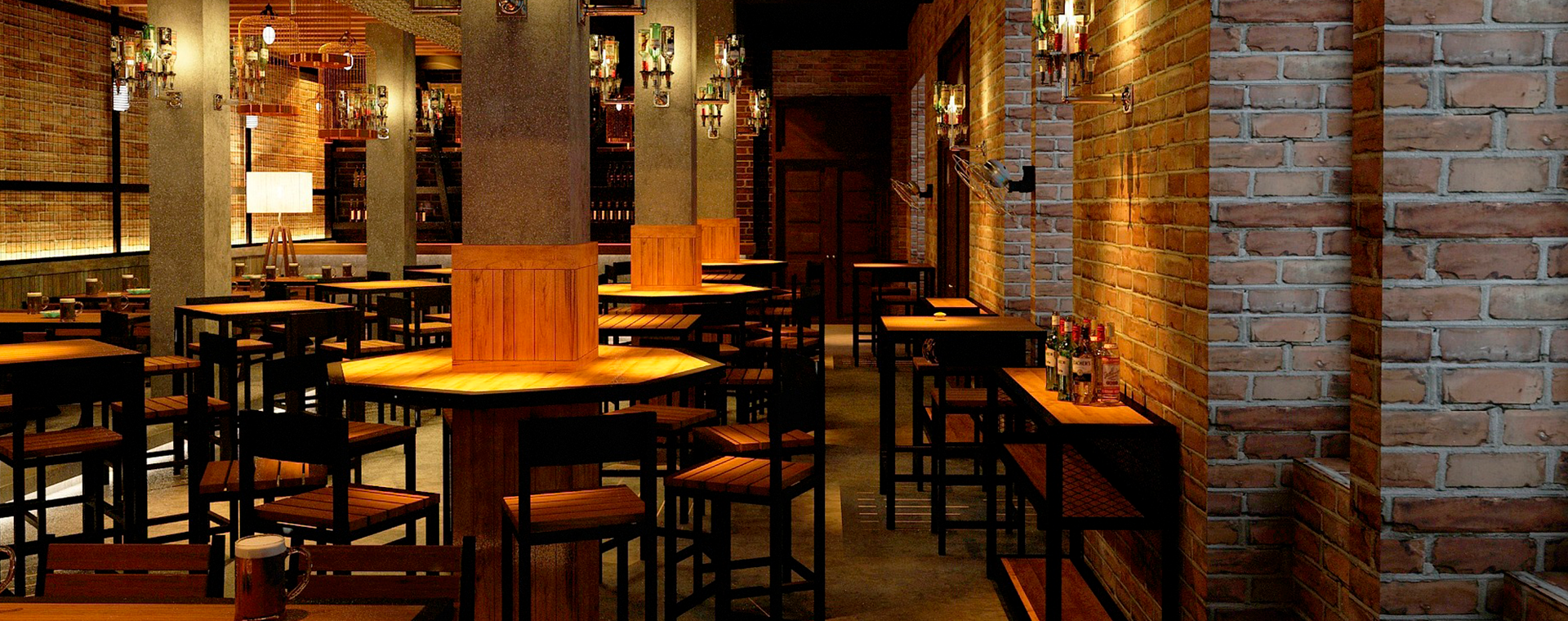 foto do espaço interno do restaurante